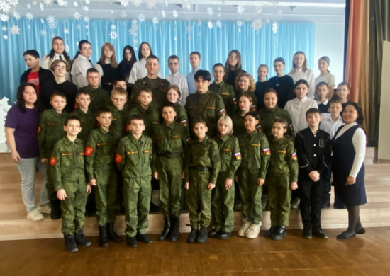 Участник СВО провёл урок мужества для кадетов Кемеровской области